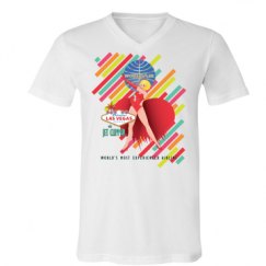 Unisex V-Neck Jersey Tee