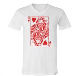 Unisex V-Neck Jersey Tee