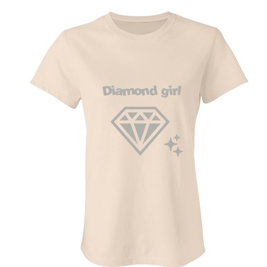 Diamond girl tshirt with stars