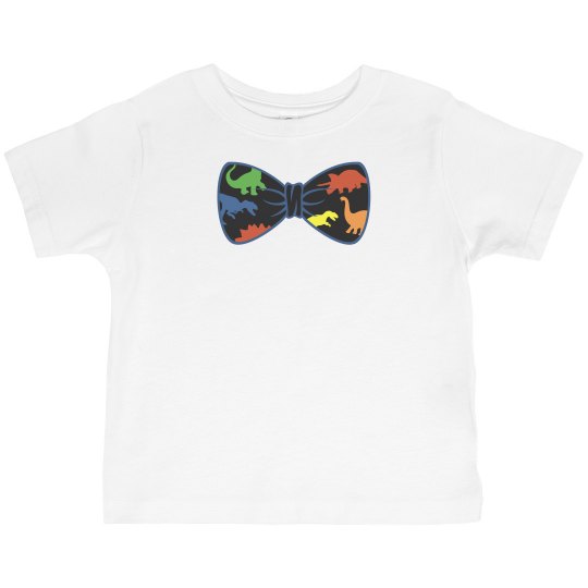 Dinosaur Bow Tie Tee
