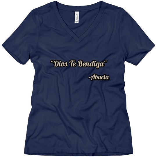 Dios Te Bendiga V-neck Tee Dios Te Bendiga V-neck Tee