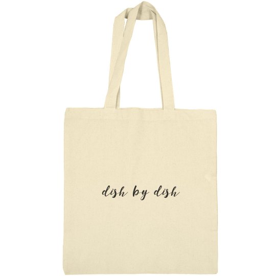 Dish by Dish cotton canvas bag