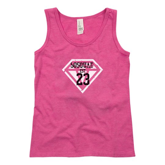 Distress tank pink