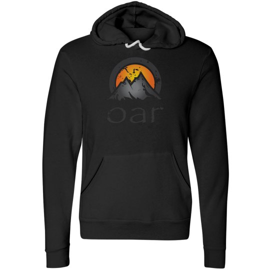Distressed OAR logo hoodie