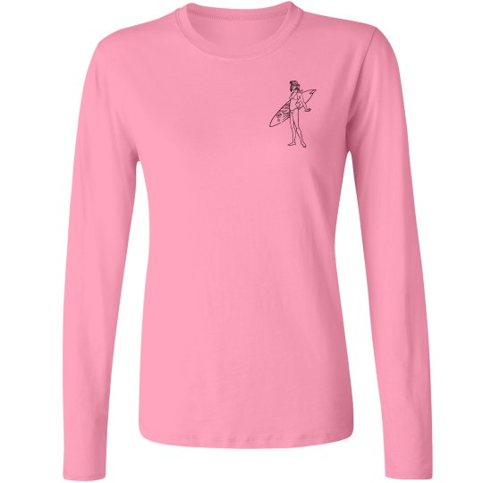 Distressed surfgirl long sleeve 