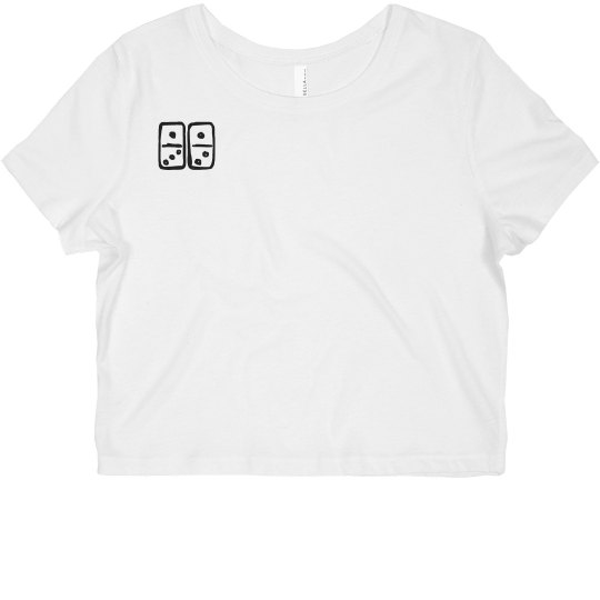 Domino Sketch Lucy LaRue Crop Top Domino Sketch Lucy LaRue Crop Top