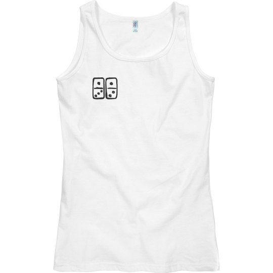 Domino Sketch Lucy LaRue Fitted Tank Top Domino Sketch Lucy LaRue Fitted Tank Top