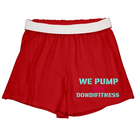 DONDIFITNESS LADIES CHEER SHORTS