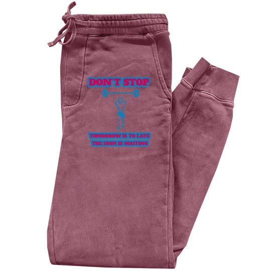 DONDIFITNESS LADIES DYED PIGMENT FLEECE PANTS