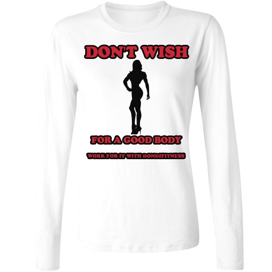 DONDIFITNESS LADIES PERFORMANCE SLEEVES SWEAT SHIRT