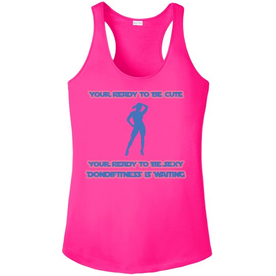 DONDIFITNESS LADIES RACERBACK TANK TOP DONDIFITNESS LADIES RACERBACK TANK TOP