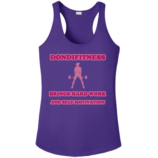 DONDIFITNESS LADIES RACERBACK TANK TOP