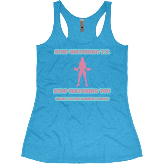 DONDIFITNESS LADIES RELAX RACERBACK TANK TOP DONDIFITNESS LADIES RELAX RACERBACK TANK TOP