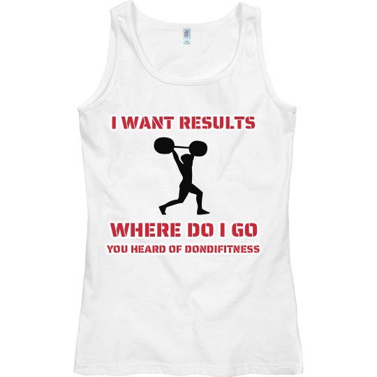 DONDIFITNESS LADIES SLIM FIT TANK TOP