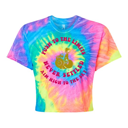 DONDIFITNESS TYE DYE CROP SHIRT