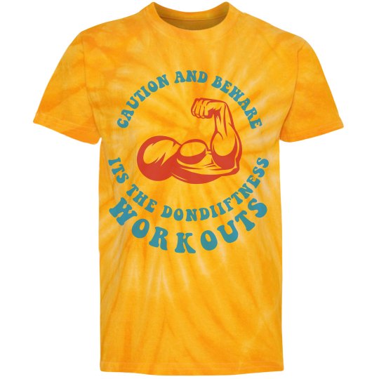 DONDIFITNESS TYE DYE SPIN WHEEL SHIRT DONDIFITNESS TYE DYE SPIN WHEEL SHIRT