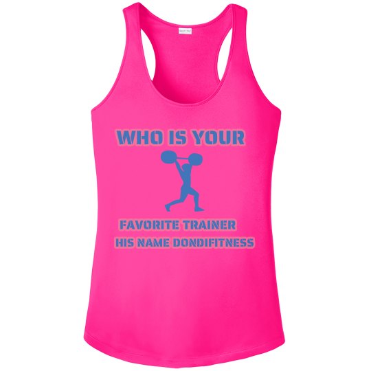 DONDIFITNESS WOMAN RACERBACK TANK TOP