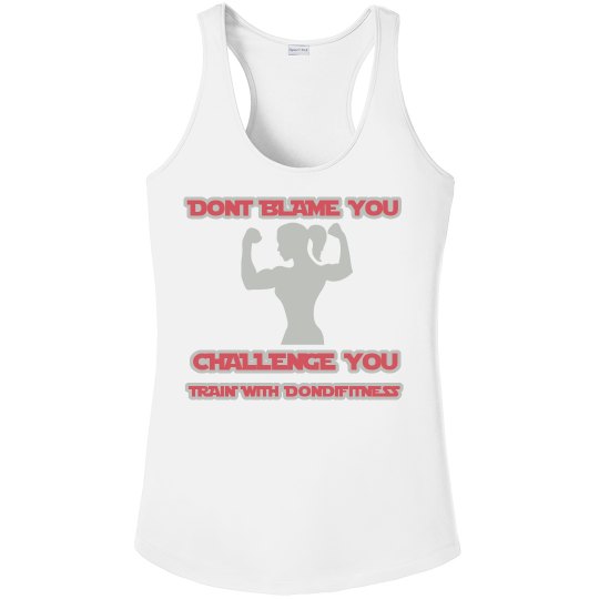 DONDIFITNESS WOMAN RACERBACK TANK TOP DONDIFITNESS WOMAN RACERBACK TANK TOP