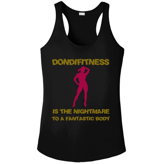 DONDIFITNESS WOMAN RACERBACK TANK TOP