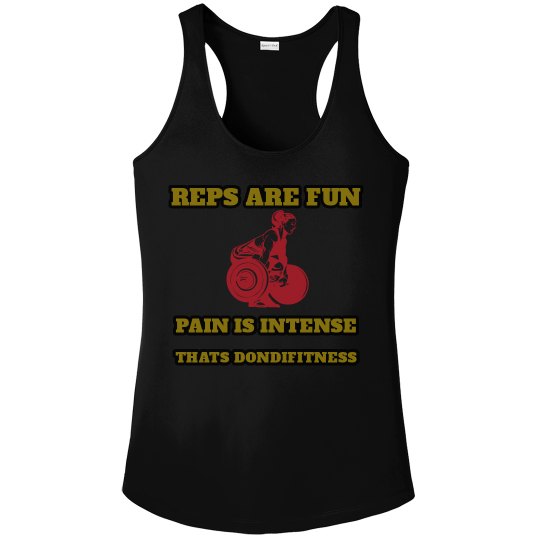 DONDIFITNESS WOMAN RACERBACK TANK TOP