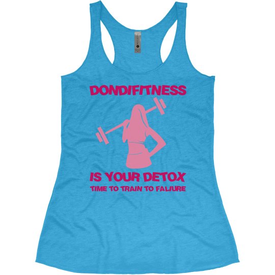 DONDIFITNESS WOMAN SLIM FIT RACER BACK TANK TOP