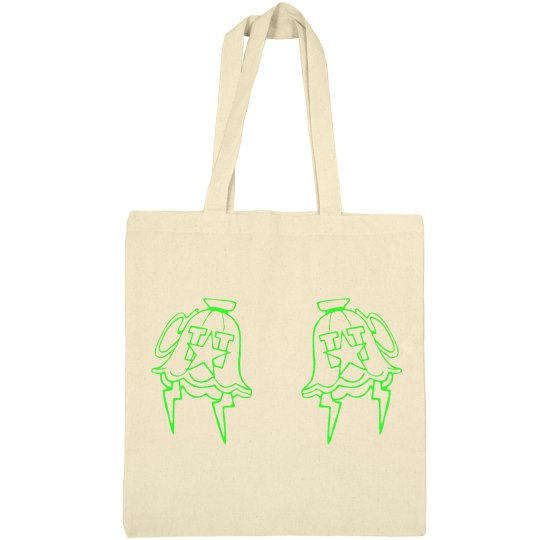 DOUBLE GREEN MONIKER TOTE (TAN)