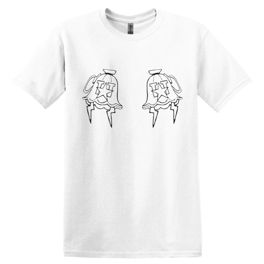 DOUBLE MONIKER BLK TEE DOUBLE MONIKER BLK TEE