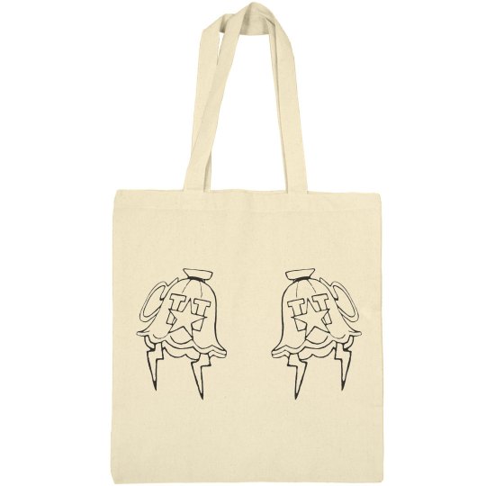 DOUBLE MONIKER BLK TOTE (TAN) DOUBLE MONIKER BLK TOTE (TAN)