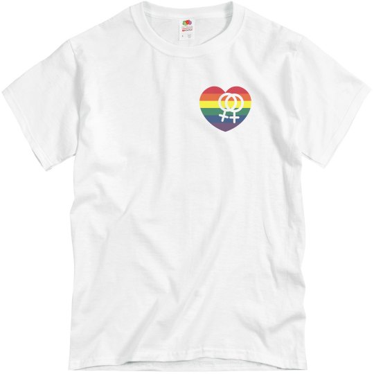 double venus rainbow heart