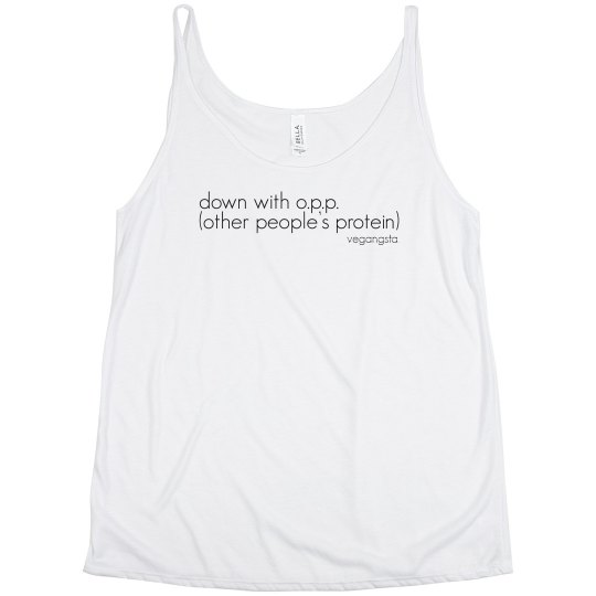 down with o.p.p. slouchy tank