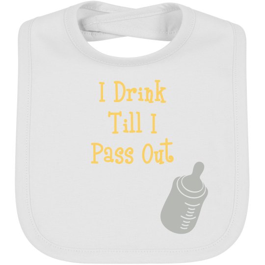 drink/passout bib