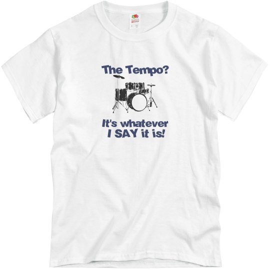 Drum T-shirt Blue Drum T-shirt Blue