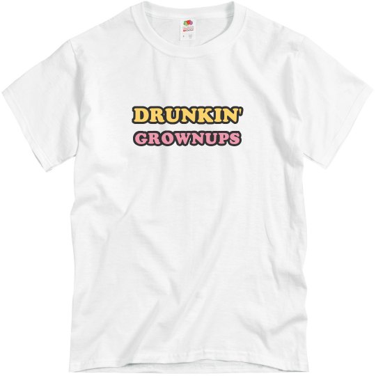 Drunkin' Grownups T-shirt grey
