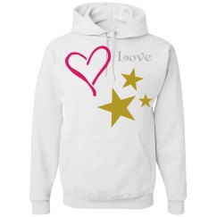 Heart stars love hoodie