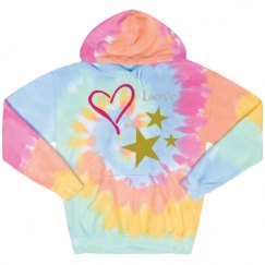 Unisex Tie-Dye Fleece Hoodie
