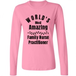 Ladies Relaxed Fit Basic Long Sleeve Tee