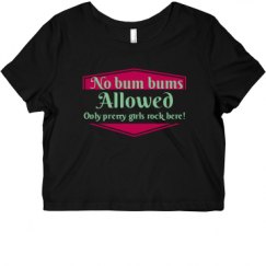 Ladies Slim Fit Crop Top Tee