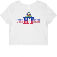 Ladies Slim Fit Crop Top Tee