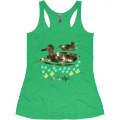 Ladies Slim Fit Super Soft Racerback Triblend Tank