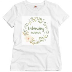 Balancing Mama Wreath and Rose Tee