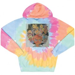 Unisex Tie-Dye Fleece Hoodie