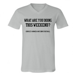 Unisex V-Neck Jersey Tee