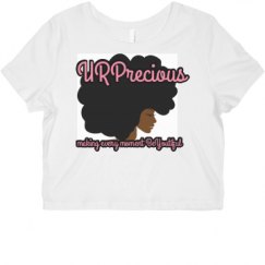 Ladies Slim Fit Crop Top Tee