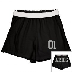 Aries Sporty Zodiac Cheer Shorts