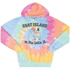 Unisex Tie-Dye Fleece Hoodie