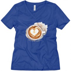 Ladies Relaxed Fit V-Neck Tee
