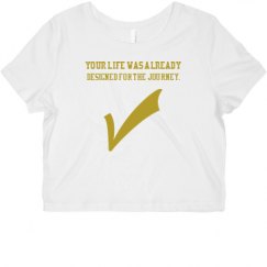 Ladies Slim Fit Crop Top Tee