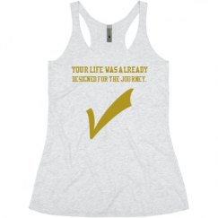 Ladies Slim Fit Super Soft Racerback Triblend Tank