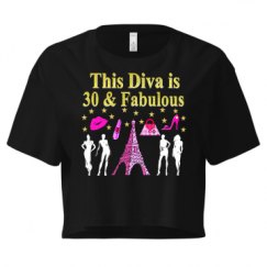 Ladies Festival Cali Crop Top Tee