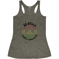 Ladies Slim Fit Super Soft Racerback Triblend Tank